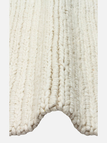 Woolstar %100 Naturel Kazak Desenli Salon Oturma Odası Koridor Antre El Dokuma Örgü Halı 07 WHITE - Carpetdocia