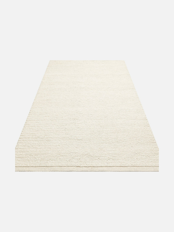 Woolstar %100 Naturel Kazak Desenli Salon Oturma Odası Koridor Antre El Dokuma Örgü Halı 07 WHITE - Carpetdocia