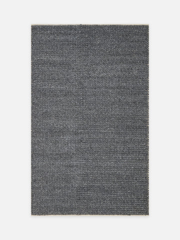 Woolstar %100 Naturel Kazak Desenli Salon Oturma Odası Koridor Antre El Dokuma Örgü Halı ANTRASIT - Carpetdocia - kusbakisi