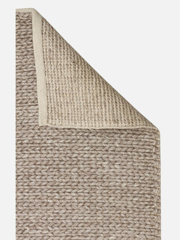 Woolstar %100 Naturel Kazak Desenli Salon Oturma Odası Koridor Antre El Dokuma Örgü Halı BROWN - Carpetdocia