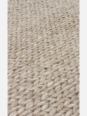 Woolstar %100 Naturel Kazak Desenli Salon Oturma Odası Koridor Antre El Dokuma Örgü Halı BROWN - Carpetdocia