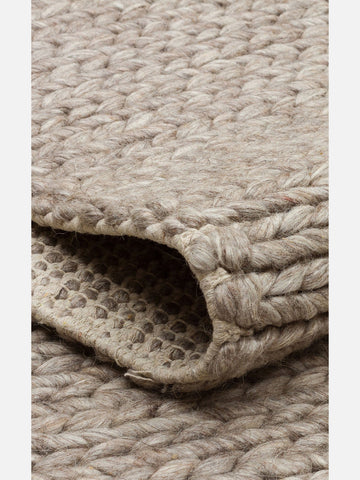 Woolstar %100 Naturel Kazak Desenli Salon Oturma Odası Koridor Antre El Dokuma Örgü Halı BROWN - Carpetdocia