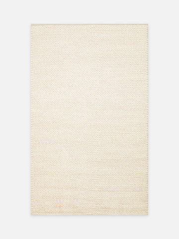 Woolstar %100 Naturel Kazak Desenli Salon Oturma Odası Koridor Antre El Dokuma Örgü Halı CREAM - Carpetdocia - kusbakisi