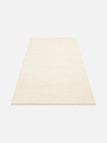 Woolstar %100 Naturel Kazak Desenli Salon Oturma Odası Koridor Antre El Dokuma Örgü Halı CREAM - Carpetdocia