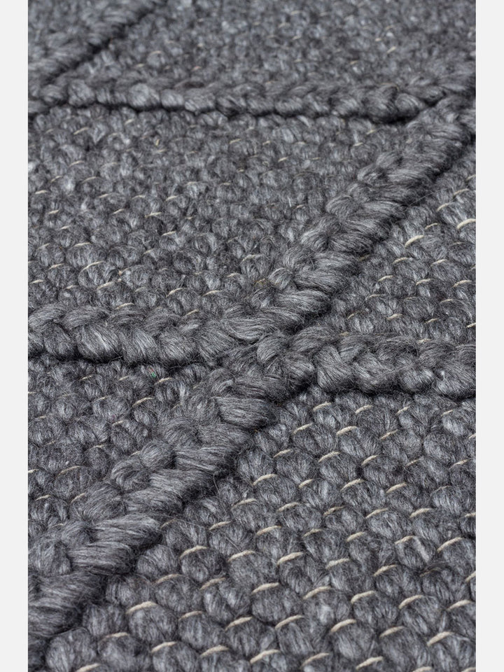 Woolstar %100 Naturel Kazak Desenli Salon Oturma Odası Koridor Antre El Dokuma Örgü Halı DIAMONDANT - Carpetdocia