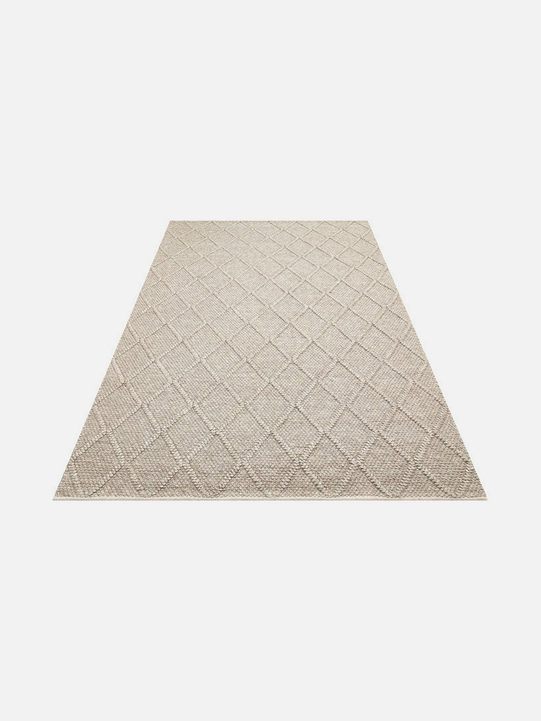 Woolstar %100 Naturel Kazak Desenli Salon Oturma Odası Koridor Antre El Dokuma Örgü Halı DIAMONDBRWN - Carpetdocia