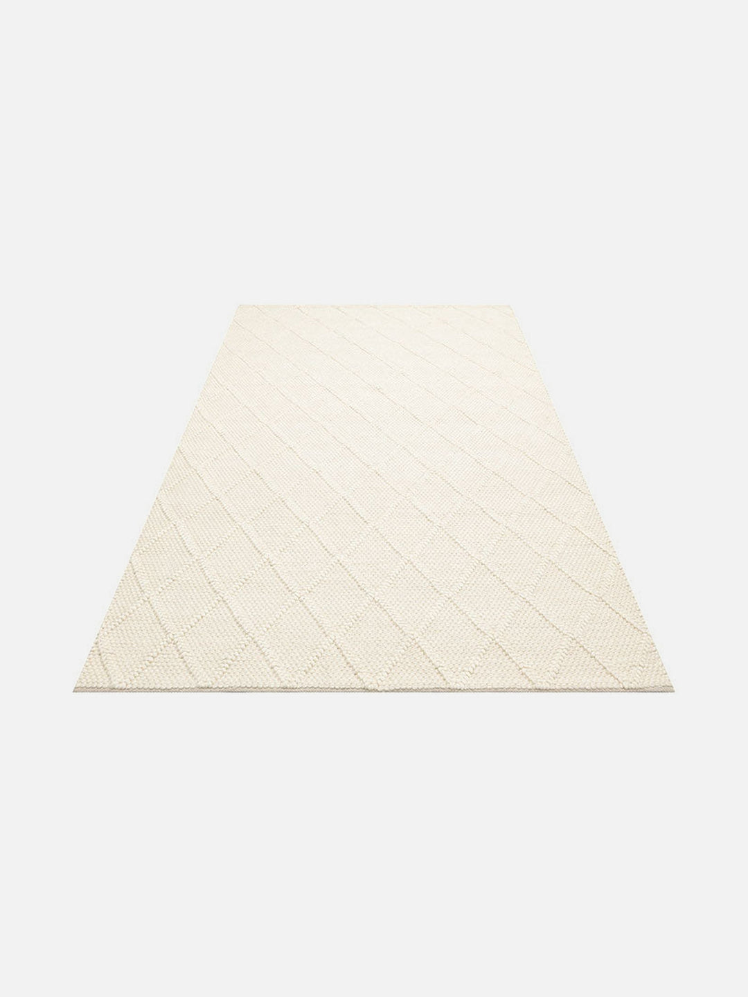 Woolstar %100 Naturel Kazak Desenli Salon Oturma Odası Koridor Antre El Dokuma Örgü Halı DIAMONDCREM - Carpetdocia