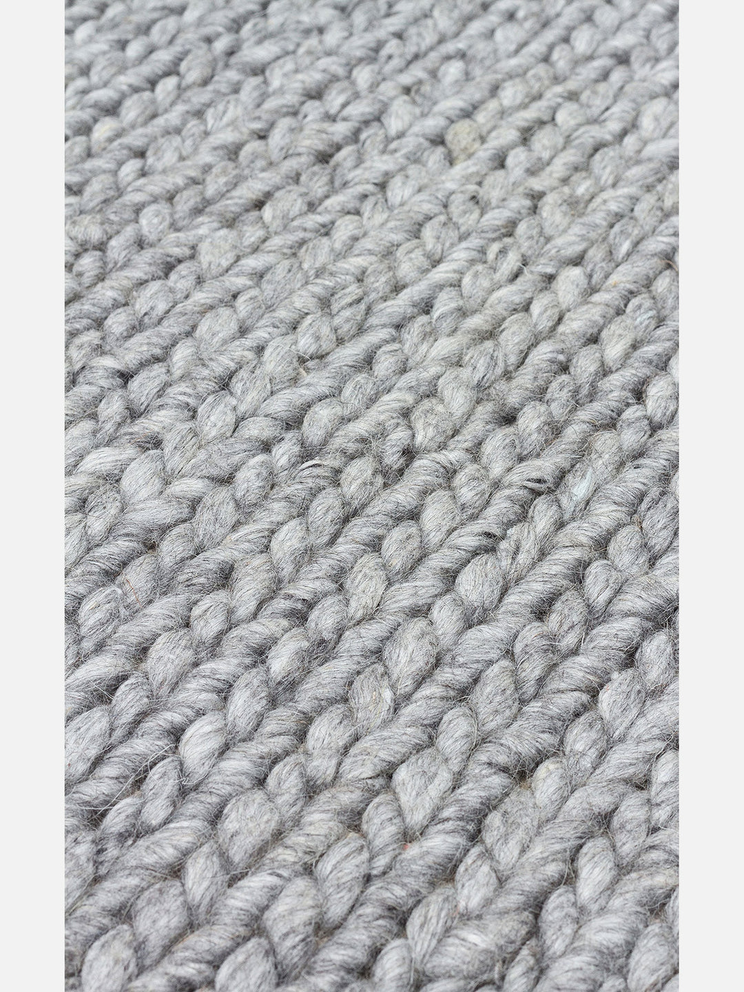 Woolstar %100 Naturel Kazak Desenli Salon Oturma Odası Koridor Antre El Dokuma Örgü Halı GREY - Carpetdocia