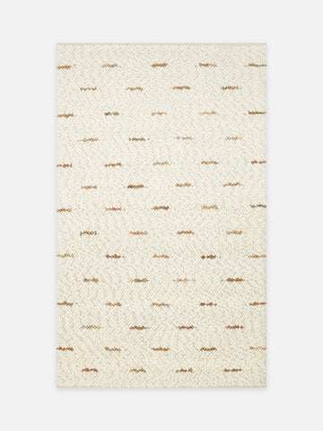 Woolstar %100 Naturel Kazak Desenli Salon Oturma Odası Koridor Antre El Dokuma Örgü Halı JD 06 NAT - Carpetdocia - kusbakisi