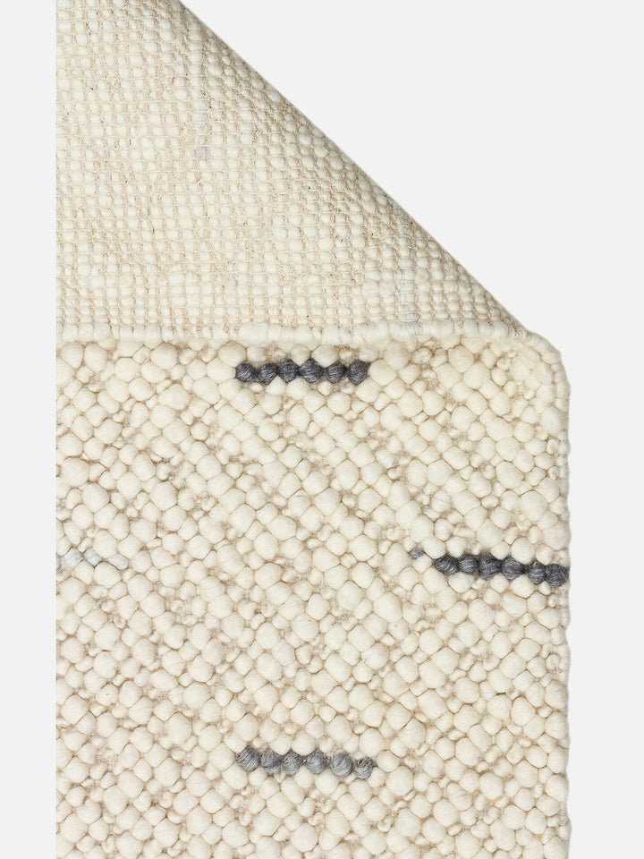 Woolstar %100 Naturel Kazak Desenli Salon Oturma Odası Koridor Antre El Dokuma Örgü Halı JD6ANTGRY - Carpetdocia