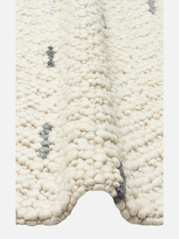 Woolstar %100 Naturel Kazak Desenli Salon Oturma Odası Koridor Antre El Dokuma Örgü Halı JD6ANTGRY - Carpetdocia
