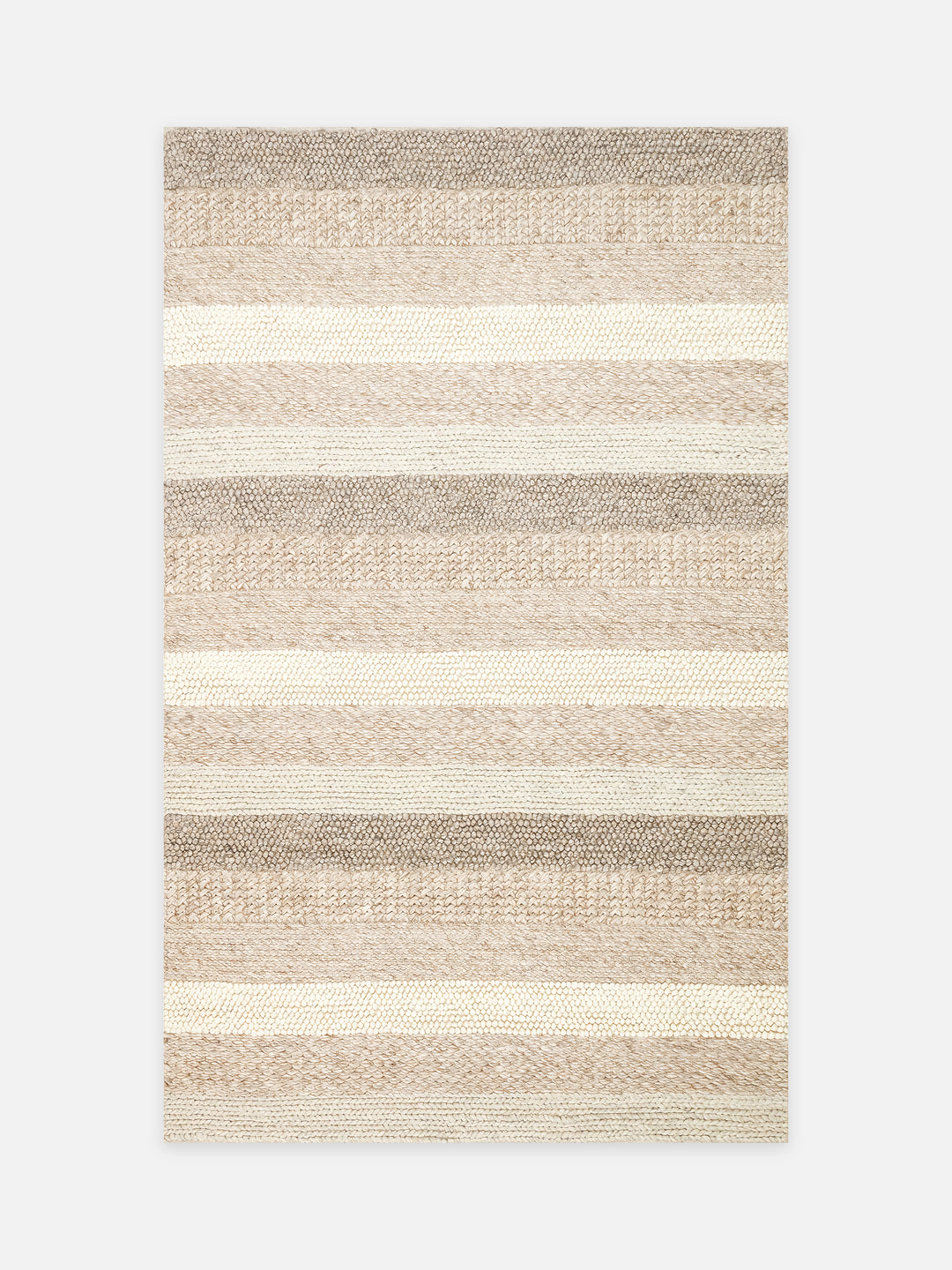 Woolstar %100 Naturel Kazak Desenli Salon Oturma Odası Koridor Antre El Dokuma Örgü Halı LANGDON NAT - Carpetdocia - kusbakisi