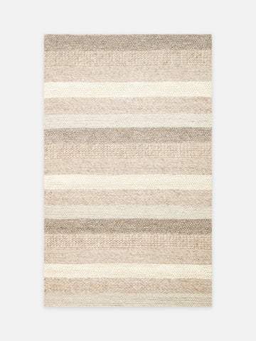 Woolstar %100 Naturel Kazak Desenli Salon Oturma Odası Koridor Antre El Dokuma Örgü Halı LANGDON NAT - Carpetdocia - kusbakisi
